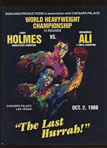 October 2nd 1980 Muhammad Ali vs Larry Holmes On Site Boxing Program Nrmt