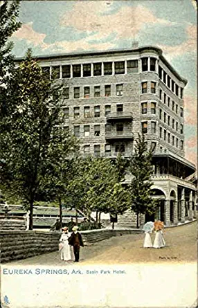Basin Park Hotel Eureka Springs, Arkansas AR Original Vintage Postcard 1909