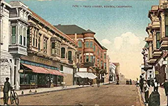 Third Street Eureka, California CA Original Vintage Postcard 1910