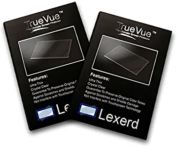 Lexerd - Compatible with Clarion NX702 TrueVue Anti Glare in-Dash Screen Protector (Dual Pack Bundle)