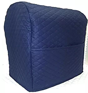 Penny's Needful Things Quilted Cover Compatible with Kitchenaid Stand Mixer (Navy Blue, 4.5/5qt Tilt Head)