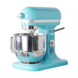 Food processor, food processor • mixer • kneader • 500 W • 7 liter • planetary mixing system • 11-speed • stainless steel bowl (color : Blue)