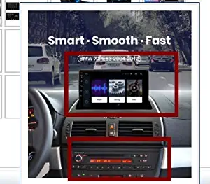 DC 12V Android 9.1 Quad Core 16GB+1GB 1024600 HD Capacitive Touch Screen Car Stereo Radio GPS Navigation WiFi Bluetooth Audio Video Player WiFi/3G/4G For 2004-2012 BMW X3 E83 With Canbus