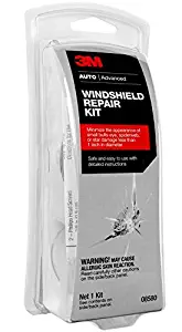 3M Windshield Repair Kit, Minimize the Appearance of Small Bulls-Eye, Spiderweb, or Other Damage Less Than 1 inch in Diameter, 1 Kit