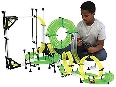 Fat Brain Toys Autoflier 1380 cm - Speed Spinners Racetrack Building & Construction for Ages 6 to 8