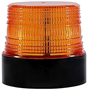 Amber LED Warning Light 12V Wireless Beacon Light Emergency Safety Use,Rechargeable Strobe Light for Trucks Vehicles (Magnetic)