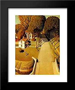 The Birthplace of Herbert Hoover 20x24 Framed Art Print by Grant Wood