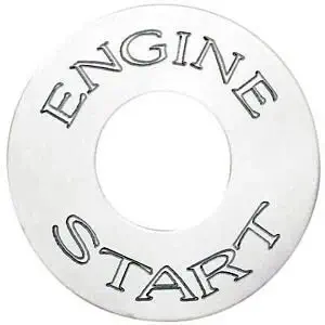 Peterbilt Engine Start Round Swtich Plate