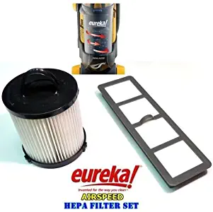 Eureka AirSpeed Bagless Upright HEPA Filter Replacement Set.