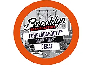 Brooklyn Beans Fuhgeddaboutit Decaf Coffee Pods, Compatible with 2.0 K-Cup Brewers, 40 Count