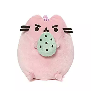 GUND Pusheen Pusheenosaurus Standing with Egg Plush Stuffed Dinosaur Cat 6, Multicolor