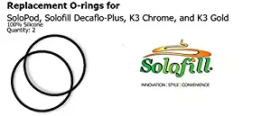 Replacement O-rings for SoloPod, Solofill Decaflo-Plus, K3 Chrome, K3 Gold, K4 Gold, and K4 Chrome 100% Silicone Quantity: 2