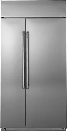 Ge Cafe CSB42WP2NS1 42 Inch Built In Counter Depth Side by Side Refrigerator in Stainless Steel