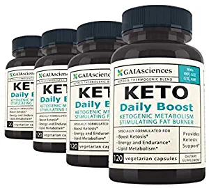 Ketosis Pills Fat Burn Booster: Ketones Supplements That Works Fast for Women and Men, Get Max Strength Metabolism Fat Burner and Fasting Cleanse Weight Loss Intermittent Fasting Support, Bulk 4 Pack