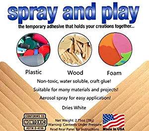 Spray and Play Temporary Adhesive, Non-toxic, Great for Blocks