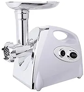 Electric Meat Grinder With 4 Knifes for KitchenAid 800w Stainless Steel Meat Mincer Enema Machine & Sausage Stuffer Meat Machine Sausage Maker Metal Food Grinder Meshes White