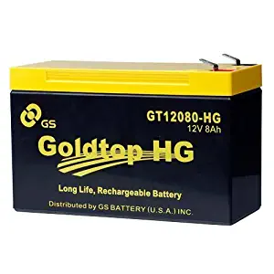 Genuine FiOS OEM Approved Replacement Battery (3 Year Warranty) by GS Battery - GT12080-HG - Premium Replacement for PX12072-HG