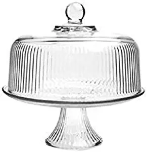 Anchor Hocking 86031L13 Monaco Cake Set, STD, Crystal