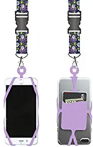 Gear Beast Universal Cell Phone Lanyard Compatible with iPhone, Galaxy & Most Smartphones Includes Phone Case Holder with Card Pocket,Soft Neck Strap with Breakaway Clasp & Detachable Convenience Clip