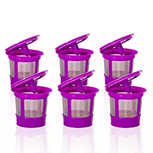 Pureking Keurig K45 Coffee Filter K Cups Variety Pack Keurig K200 K60 K70 B60 K40 K350 K400 Reusable K Cups For Keurig for Keurig 2.0 & 1.0 Coffee Makers Filter Replacement 6 Pack
