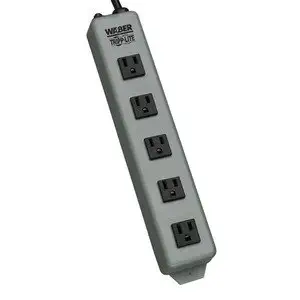 Tripp Lite 5 Outlet Waber Switchless Industrial Power Strip, 6ft Cord with 5-15P Plug (602)