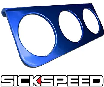 Aluminum Triple Gauge Dash Mount Holder Panel Pod Fits Autometer P2 Blue for Toyota FJ Cruiser