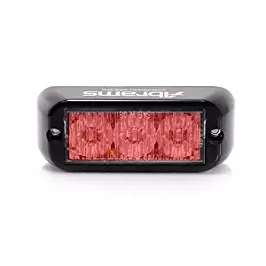 AbramsT3-R Led Grille Emergency Vehicle Warning Strobe Lights (Red)