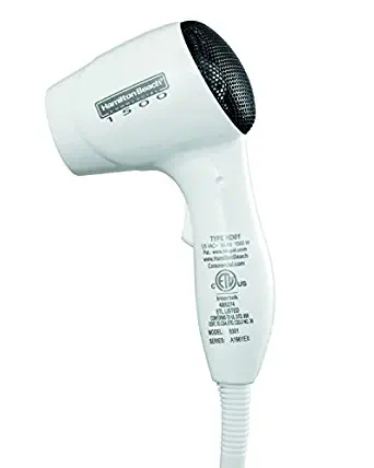 Hamilton Beach Commercial 8251 Wall-Mount Hair Dryer,1500 Watts, White