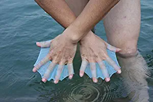 LEWIS1205 Swimming Fins Details Pair of Swim Glove About Silicone Hand Swim Gear Fins Hand Webbed Flippers Silicone Training Paddle Dive Glove S M L