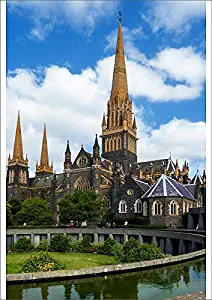 A1 Poster of View of The Gothic Revival Central Tower of St Patrick s Cathedral (13436025)