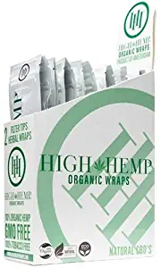 Organic Wraps - Tobacco Free, Vegan, Non-GMO! 6 Flavors to Choose from: Grape Ape, Honey Pot Swirl, Maui Mango, Original, Hydro Lemonade, and Blazin Cherry! (Original, 25 Packs)