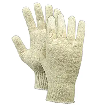 Magid Glove & Safety T133C-AMZN KnitMaster T133 Lightweight 10 Gauge Knit Gloves, Cotton Poly Blend, Ladies (Fits Medium), Natural (Pack of 12)