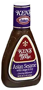 Ken's Steak House Asian Sesame with Ginger & Soy Dressing (Pack of 2)