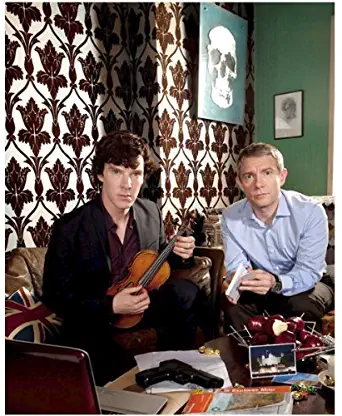 Benedict Cumberbatch 8 Inch x10 Inch photo BBC Sherlock Martin Freeman