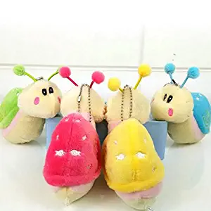 New Snails Stuffed Animals Baby Kids Plush Toys, Pack of 4 (Color in Random)