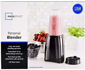 Mainstays Personal Black, White Blender (Black)