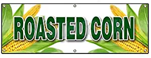 Roasted Corn 1 Sticker Sign Farm Fresh in The Husk Grilled Farmer Market Sweet Sticker Sign - Sticker Graphic Sign - Will Stick to Any Smooth Surface