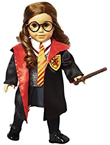 Brittany's 10 Piece Wizard Inspired School Uniform Includes Glasses Compatible with American Girl Dolls-18 Inch Doll Clothes -Halloween Costume