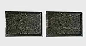 Air Filter Factory 2-Pack Compatible Replacement For GE WB06X10608 Aluminum Mesh Microwave Oven Grease Filters