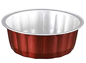 KEISEN 4 2/5" Disposable Aluminum Foil Cups 235ml 8oz 100/PK for Muffin Cupcake Baking Bake Utility Ramekin Cup (coffee)