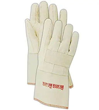 Magid Glove & Safety 398KGT Magid Heater Beater 29 oz. Hot Mill Gloves, Men's Jumbo (Fits), Natural, Men's (Fits Large) (Pack of 12)