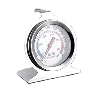 Unigds Stainless Steel Oven Thermometer Temperature Gauge for Pizza AGA Cooker