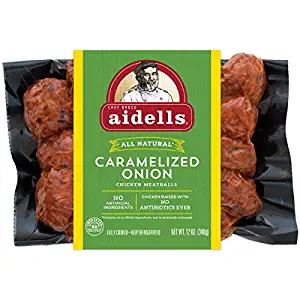 Aidells Chicken Meatballs, Caramelized Onion, 12 oz. (Fully Cooked)