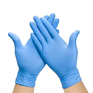 20 Pcs Blue Disposable Latex Gloves For Home Cleaning Medical/Food/Rubber/Garden Gloves Universal For Left and Right Hand