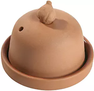 Romertopf by Reston Lloyd Natural Clay Garlic Roaster with Glazed Bottom