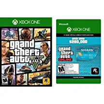 Grand Theft Auto V - Xbox One + Grand Theft Auto V - Tiger Shark Cash Card - Xbox One [Digital Code] bundle