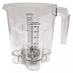 Waring 503348 Stackable Polycarbonate Blender Jar with Blade, 32-48 oz